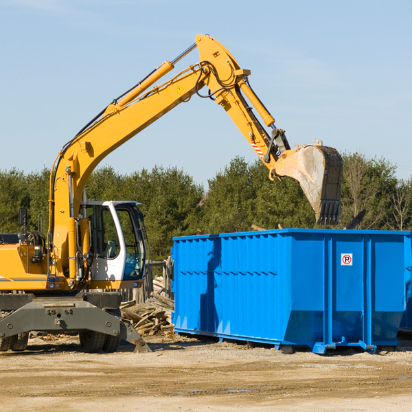 what size residential dumpster rentals are available in Jobstown New Jersey